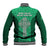 Ireland Rugby Baseball Jacket Irish Celtic Cross Mix Shamrock Pattern - Wonder Print Shop