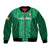 Ireland Rugby Bomber Jacket Irish Celtic Cross Mix Shamrock Pattern - Wonder Print Shop