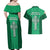 Ireland Rugby Couples Matching Off Shoulder Maxi Dress and Hawaiian Shirt Irish Celtic Cross Mix Shamrock Pattern - Wonder Print Shop