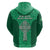 Ireland Rugby Hoodie Irish Celtic Cross Mix Shamrock Pattern - Wonder Print Shop