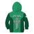 Ireland Rugby Kid Hoodie Irish Celtic Cross Mix Shamrock Pattern - Wonder Print Shop