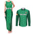 Custom Ireland Rugby Couples Matching Tank Maxi Dress and Long Sleeve Button Shirts Irish Celtic Cross Mix Shamrock Pattern - Wonder Print Shop