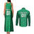 Custom Ireland Rugby Couples Matching Tank Maxi Dress and Long Sleeve Button Shirts Irish Celtic Cross Mix Shamrock Pattern - Wonder Print Shop