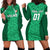 Custom Ireland Rugby Hoodie Dress Irish Celtic Cross Mix Shamrock Pattern - Wonder Print Shop