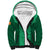 Custom Ireland Rugby Sherpa Hoodie Irish Celtic Cross Mix Shamrock Pattern - Wonder Print Shop