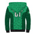 Custom Ireland Rugby Sherpa Hoodie Irish Celtic Cross Mix Shamrock Pattern - Wonder Print Shop