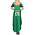 Custom Ireland Rugby Summer Maxi Dress Irish Celtic Cross Mix Shamrock Pattern - Wonder Print Shop