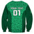 Custom Ireland Rugby Sweatshirt Irish Celtic Cross Mix Shamrock Pattern - Wonder Print Shop