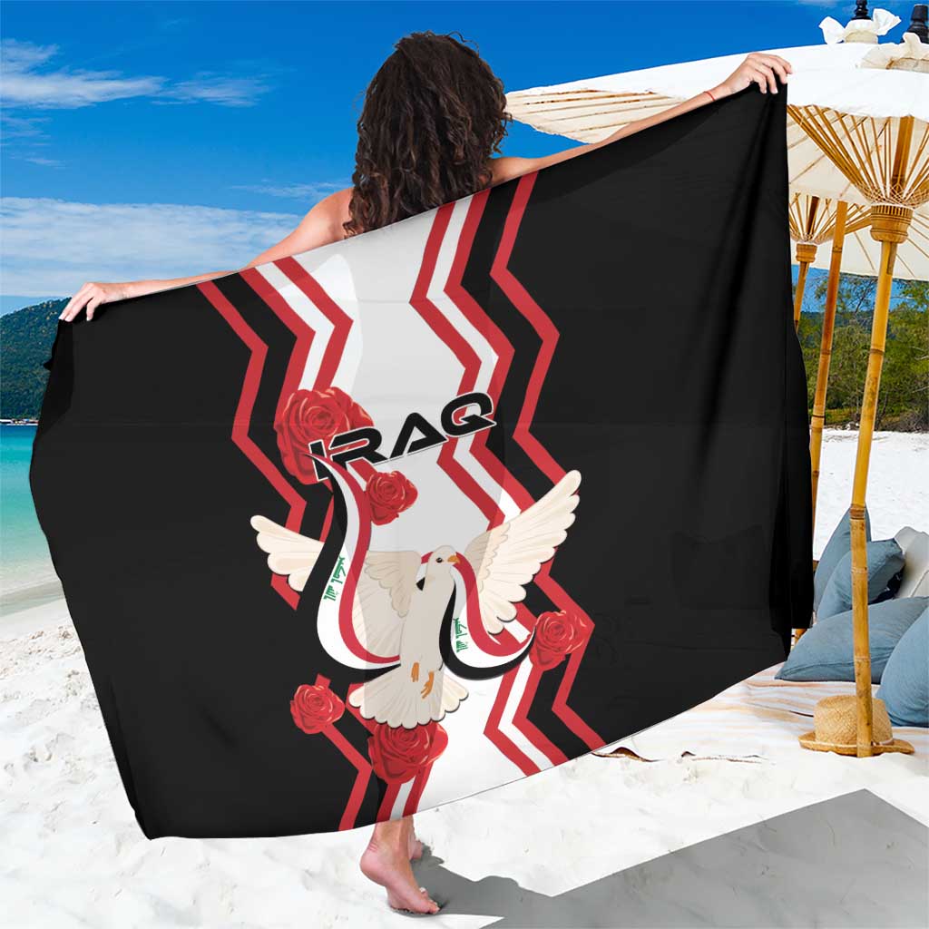 Iraq Independence Day Sarong Dove Carrying Flag - Wonder Print Shop