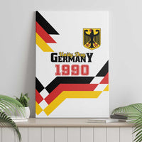 Germany Unity Day 1990 canvas wall art with crest and bold German flag graphics