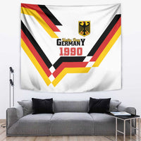 Germany Unity Day 1990 tapestry with crest emblem and bold red-yellow-black chevron design
