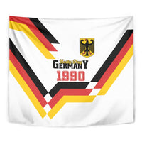 Germany Unity Day 1990 wall tapestry with German flag chevrons, crest, and text