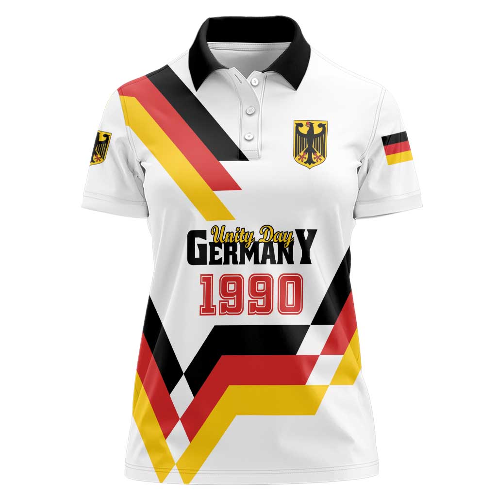 Personalized Germany Unity Day 1990 Edition Women Polo Shirt Unique Style - Wonder Print Shop