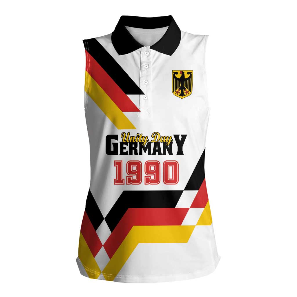 Personalized Germany Unity Day 1990 Edition Women Sleeveless Polo Shirt Unique Style - Wonder Print Shop