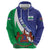 Lesotho 1966 Unique Hoodie Spiral Aloe Coat of Arms - Wonder Print Shop