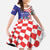 Personalized Croatia Independence Day 1991 Kid Short Sleeve Dress Sretan Dan neovisnosti Hrvatske - Wonder Print Shop