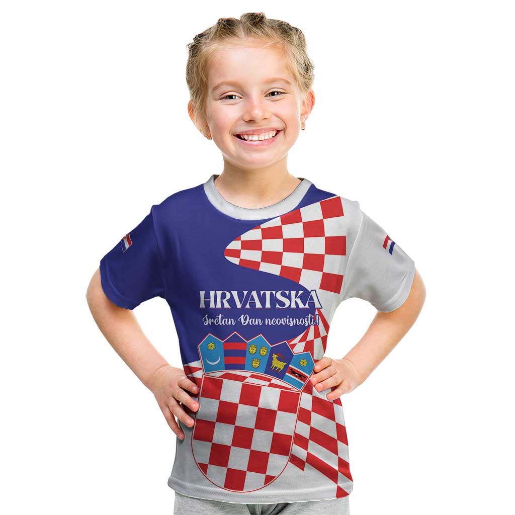 Personalized Croatia Independence Day 1991 Kid T Shirt Sretan Dan neovisnosti Hrvatske - Wonder Print Shop