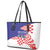 Croatia Independence Day 1991 Leather Tote Bag Sretan Dan neovisnosti Hrvatske