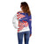 Personalized Croatia Independence Day 1991 Off Shoulder Sweater Sretan Dan neovisnosti Hrvatske - Wonder Print Shop