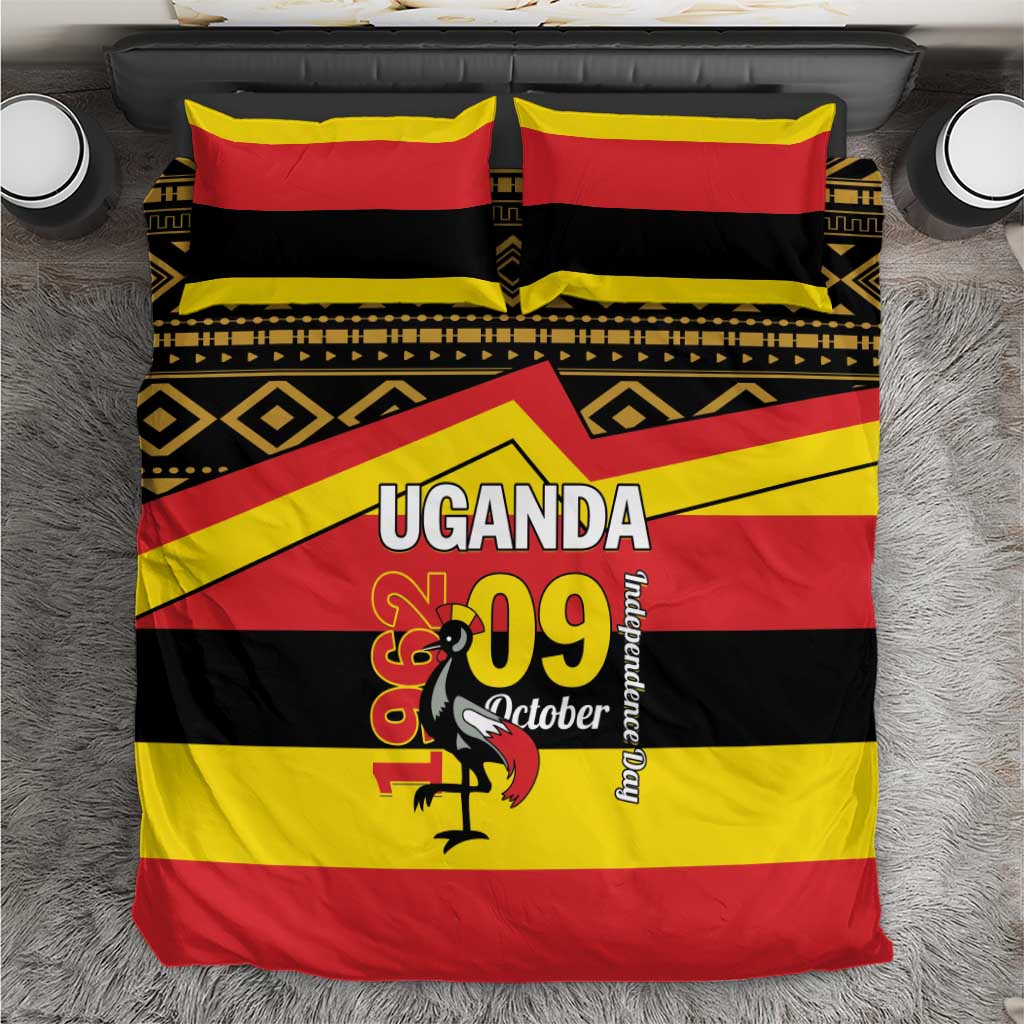 Uganda Independence Day 1962 Bedding Set African Pattern - Wonder Print Shop