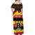 Personalized Uganda Independence Day 1962 Off Shoulder Maxi Dress African Pattern - Wonder Print Shop