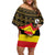 Personalized Uganda Independence Day 1962 Off Shoulder Short Dress African Pattern - Wonder Print Shop