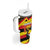 Personalized Uganda Independence Day 1962 Tumbler With Handle African Pattern - Wonder Print Shop