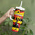 Personalized Uganda Independence Day 1962 Tumbler With Handle African Pattern - Wonder Print Shop