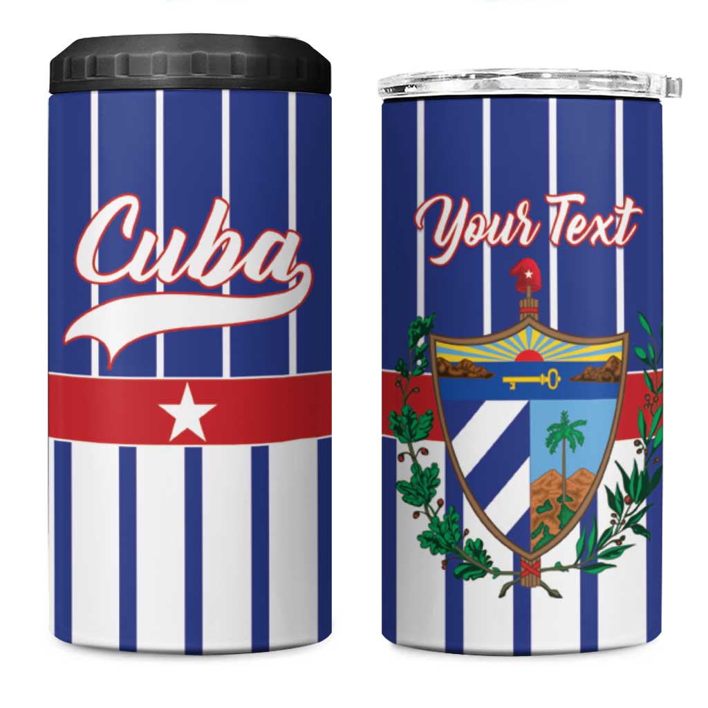 Personalized Cuba 4 in 1 Can Cooler Tumbler Simple Sporty Style - Wonder Print Shop