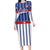 Personalized Cuba Long Sleeve Bodycon Dress Simple Sporty Style - Wonder Print Shop