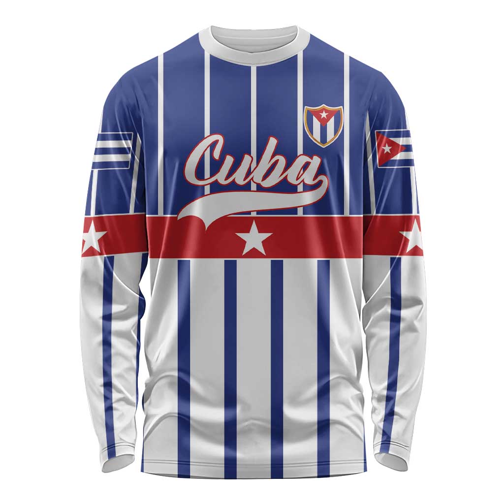 Personalized Cuba Long Sleeve Shirt Simple Sporty Style - Wonder Print Shop