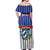 Personalized Cuba Off Shoulder Maxi Dress Simple Sporty Style - Wonder Print Shop