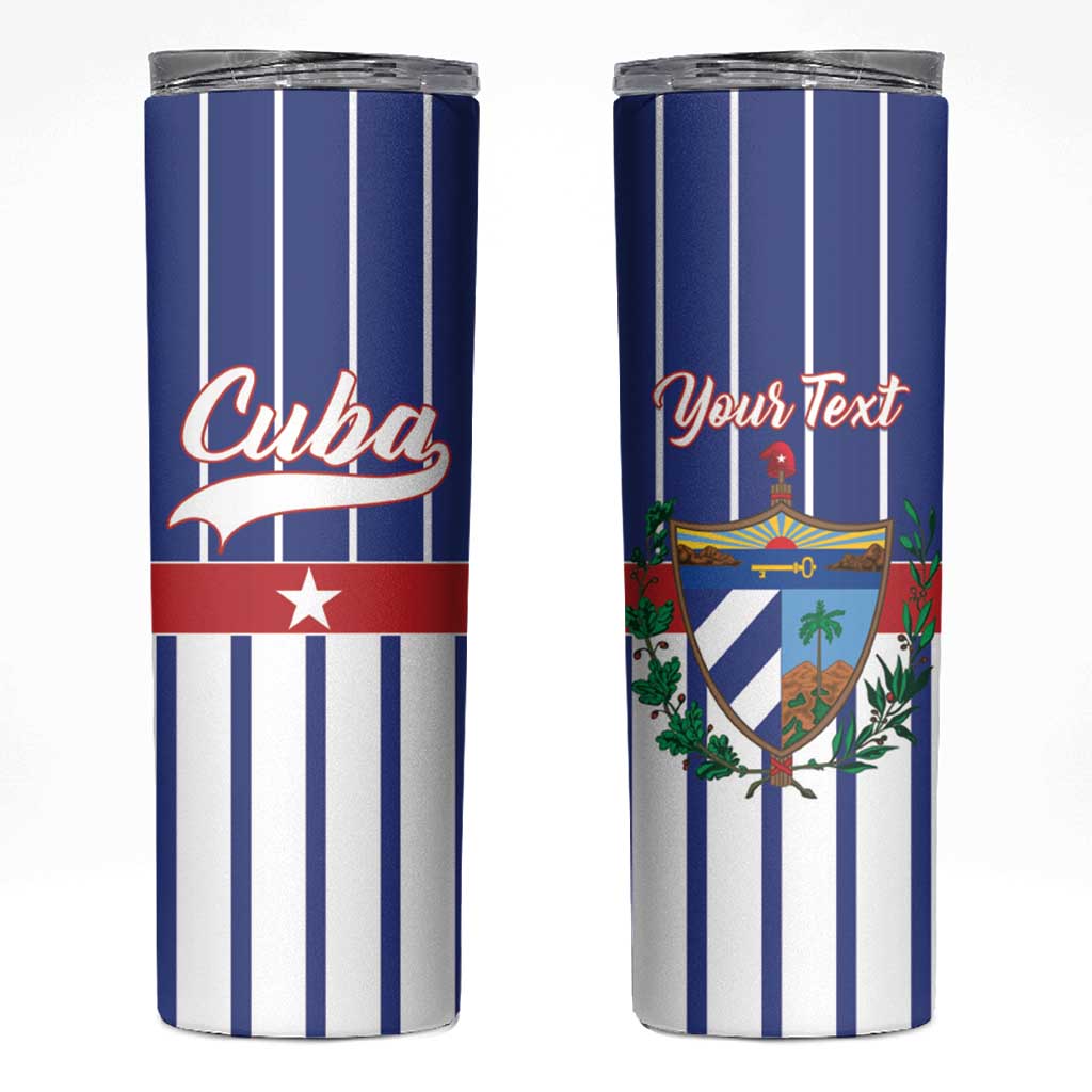 Personalized Cuba Skinny Tumbler Simple Sporty Style - Wonder Print Shop