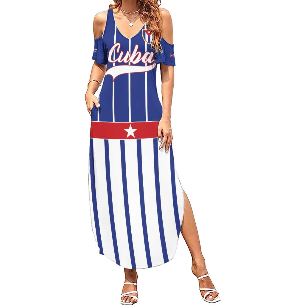 Personalized Cuba Summer Maxi Dress Simple Sporty Style - Wonder Print Shop