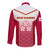 Japan Rugby Long Sleeve Button Shirt Brave Blossoms Japanese Motif Pattern - Wonder Print Shop