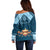 Personalized Diwali Off Shoulder Sweater Festival of Lights - Wonder Print Shop