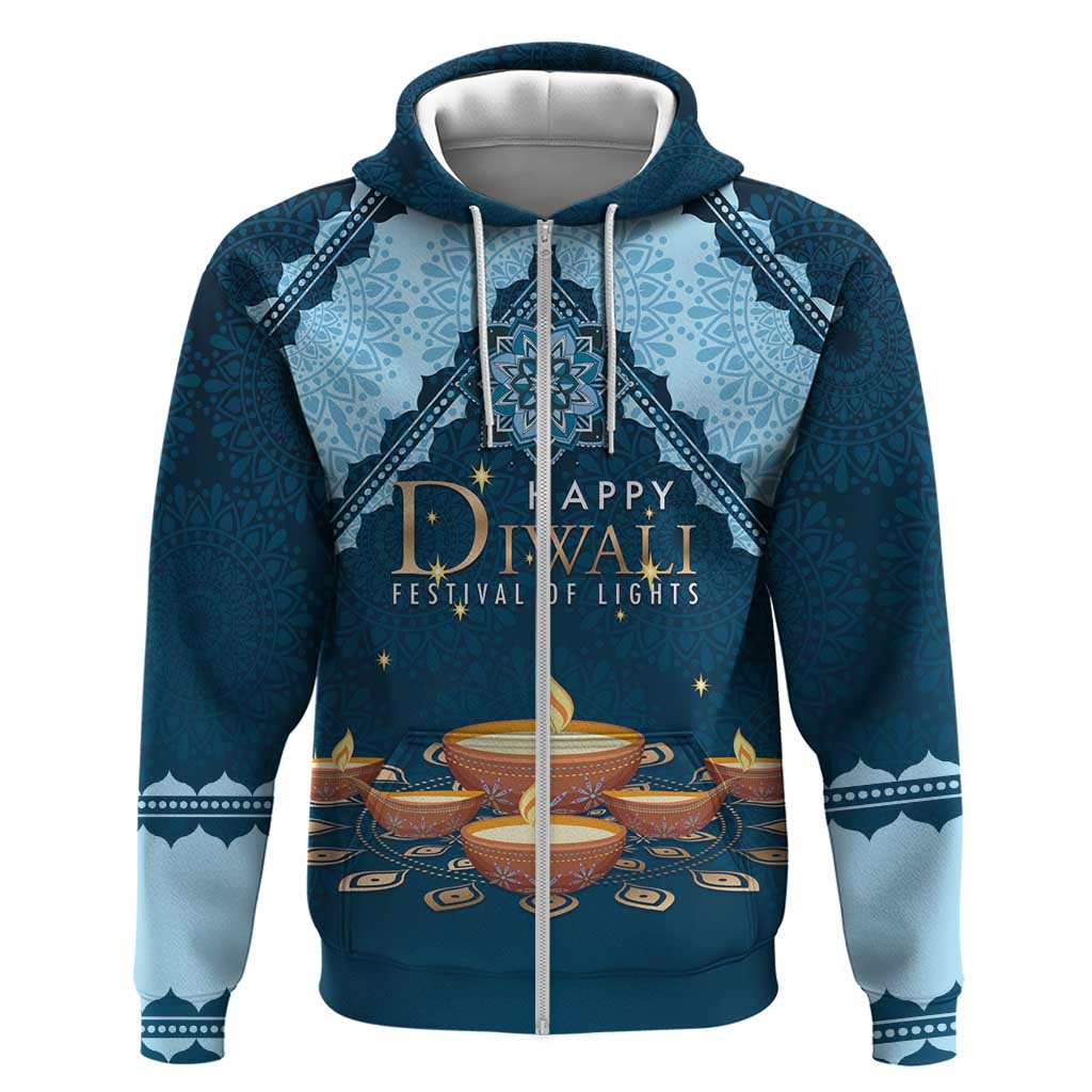 Personalized Diwali Zip Hoodie Festival of Lights - Wonder Print Shop