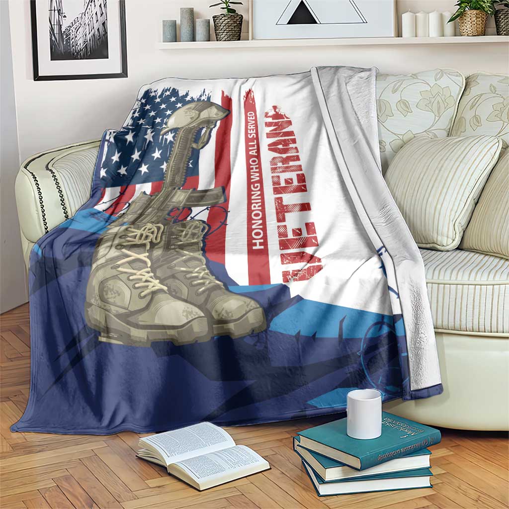 Happy Veterans Day Blanket Honoring All Who Served