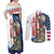 Happy Veterans Day Couples Matching Off Shoulder Maxi Dress and Long Sleeve Button Shirt Honoring All Who Served - Wonder Print Shop