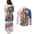 Happy Veterans Day Couples Matching Puletasi and Long Sleeve Button Shirt Honoring All Who Served - Wonder Print Shop