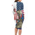 Happy Veterans Day Family Matching Long Sleeve Bodycon Dress and Hawaiian Shirt Honoring All Who Served - Wonder Print Shop