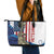 Happy Veterans Day Leather Tote Bag Honoring All Who Served - Wonder Print Shop