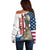 Happy Veterans Day Off Shoulder Sweater Honoring All Who Served - Wonder Print Shop