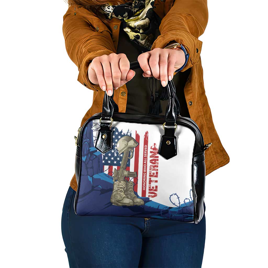 Happy Veterans Day Shoulder Handbag Honoring All Who Served