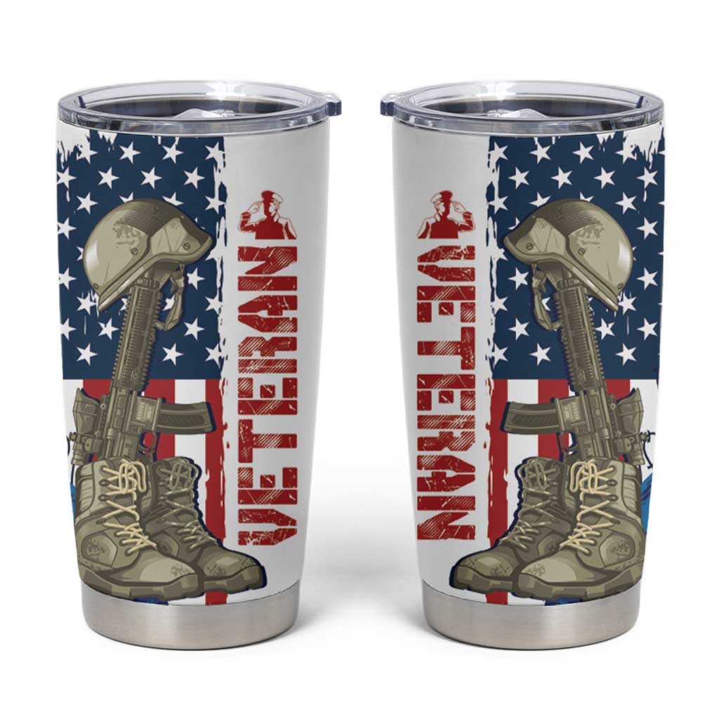 Happy Veterans Day Tumbler Cup Honoring All Who Served