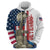 Happy Veterans Day Zip Hoodie Honoring All Who Served - Wonder Print Shop