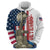 Happy Veterans Day Zip Hoodie Honoring All Who Served - Wonder Print Shop