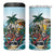 Personalized Aloha Hawaii Skeleton 4 in 1 Can Cooler Tumbler Tropical Summer Vibe - Wonder Print Shop