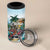 Personalized Aloha Hawaii Skeleton 4 in 1 Can Cooler Tumbler Tropical Summer Vibe - Wonder Print Shop