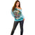 Personalized Aloha Hawaii Skeleton Off Shoulder Sweater Tropical Summer Vibe - Wonder Print Shop